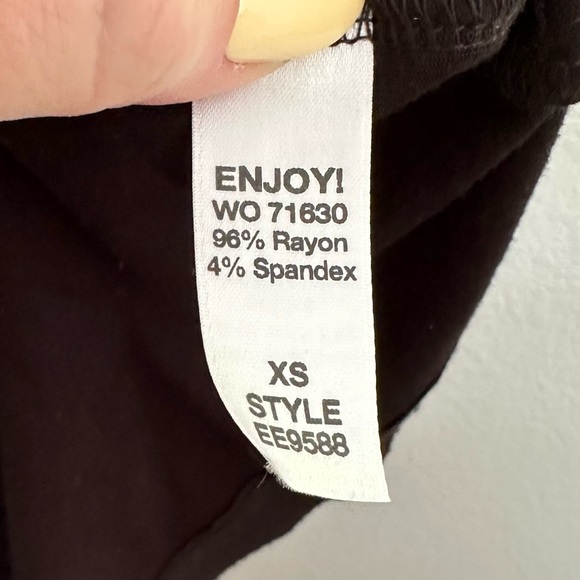 Michael Stars Black Wide Leg V Neck Jumpsuit - Picture 5 of 7